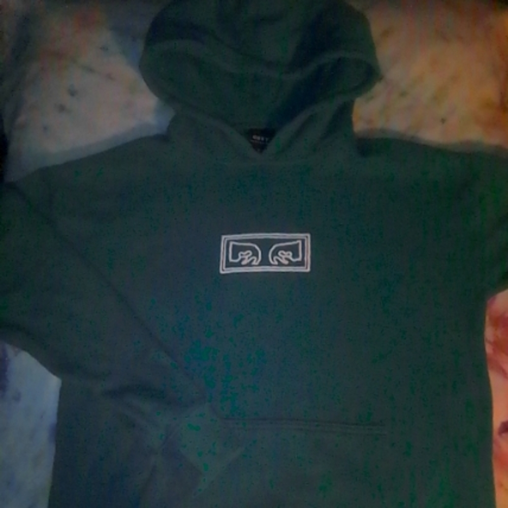 Green obey hoodie